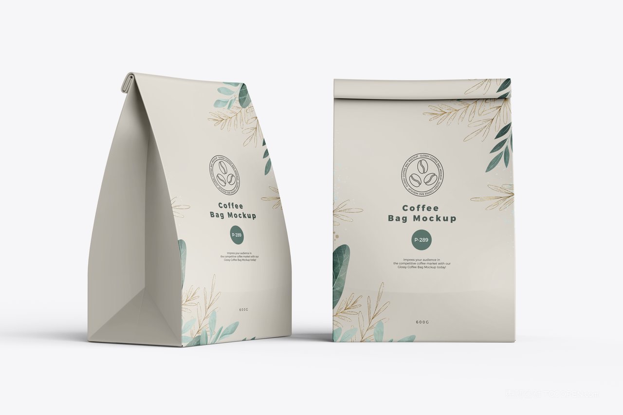 咖啡袋包装纸袋样机