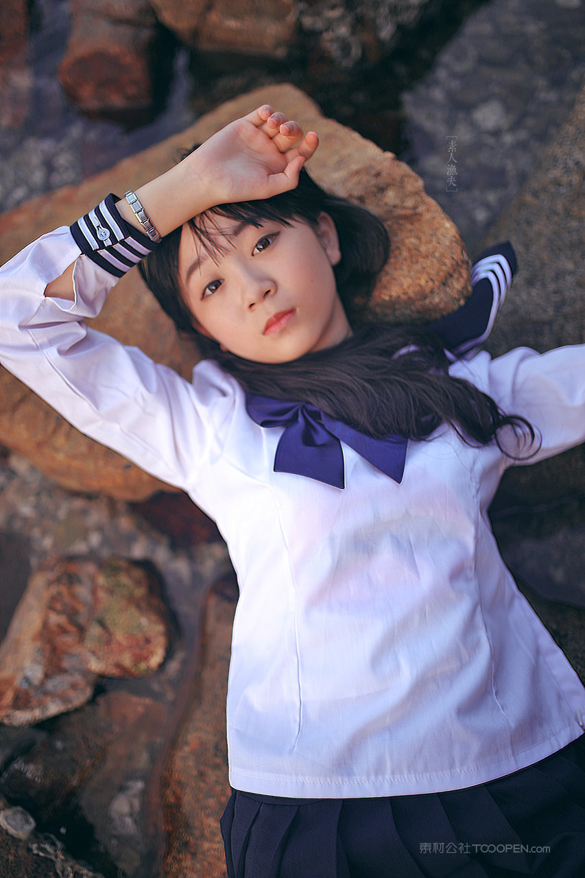 穿水手服的甜美少女高清美女人像摄影写真图片