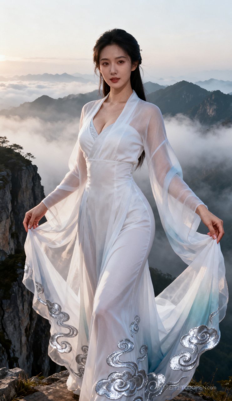 女性古风摄影汉服美艳美女性感丰腴