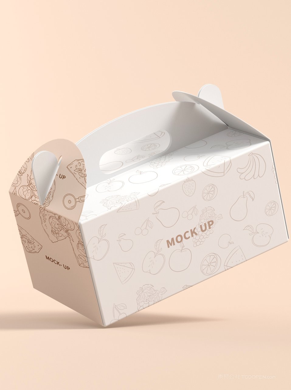 手提礼盒包装样机素材