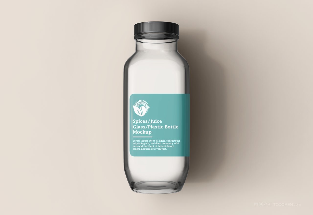 果汁饮料玻璃瓶样机