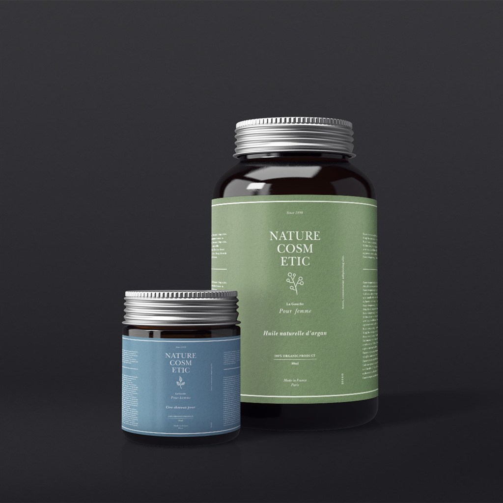 化妆品保健品瓶子包装样机