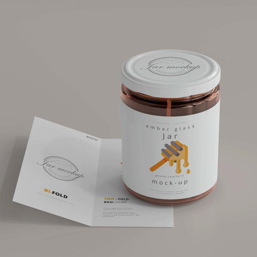 蜂蜜罐包装样机