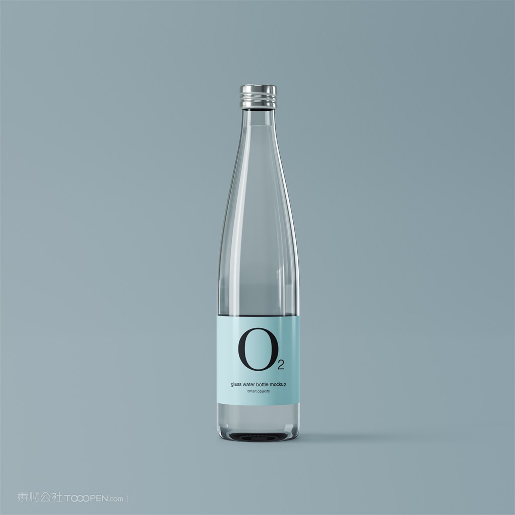 透明水瓶贴图样机
