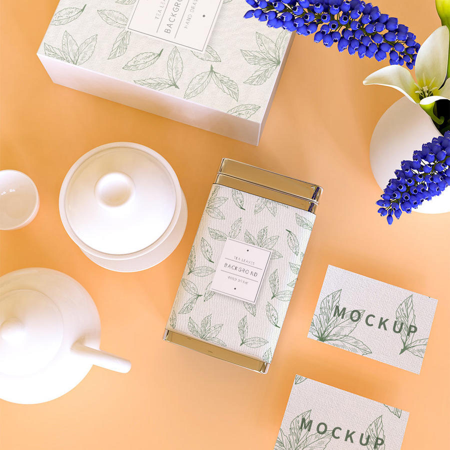 小清新茶叶包装样机设计