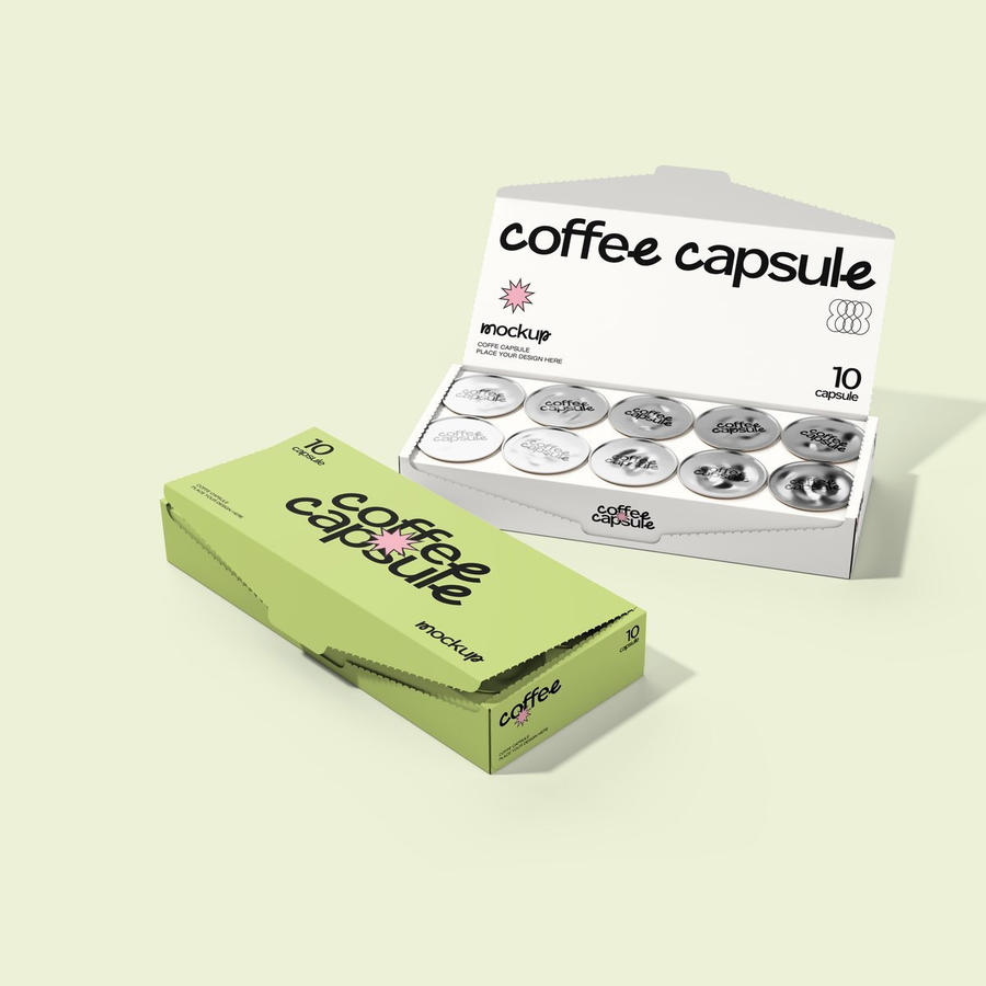 咖啡胶囊盒子样机