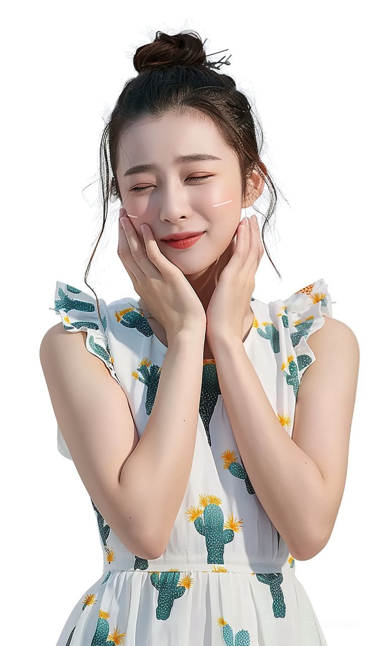 清纯时尚彩妆少女魅力盛装优美美容美女