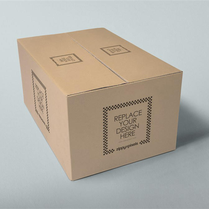 瓦楞纸箱运输箱外包装箱快递箱样机