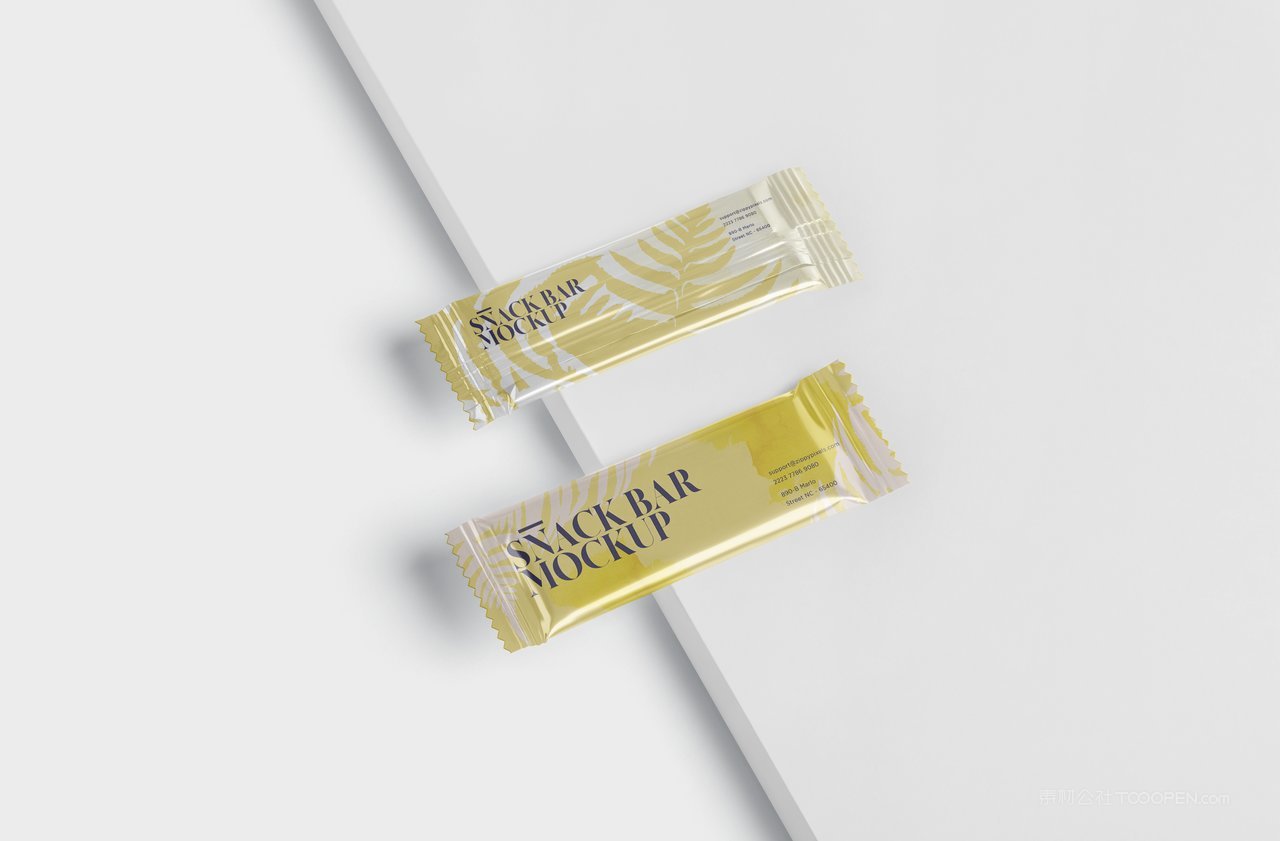 食品塑料包装样机psd模板