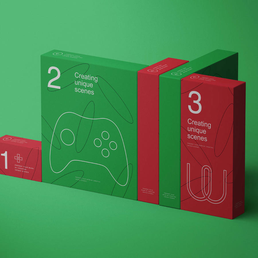 游戏手柄包装样机