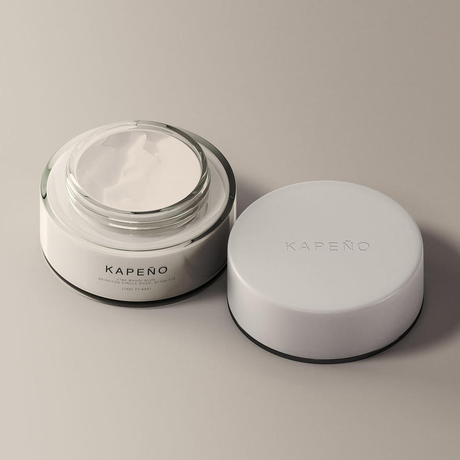 面霜玻璃罐样机