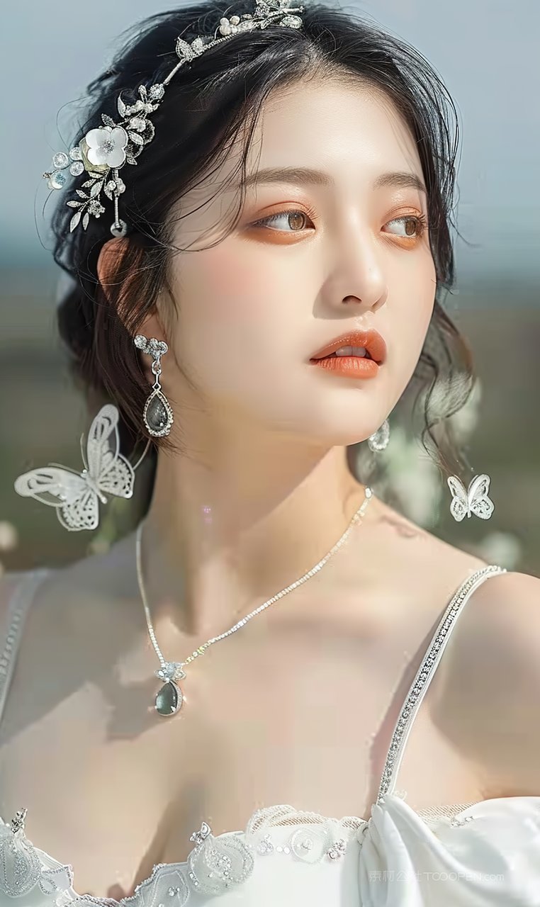 女性时尚美容彩妆魅力高雅青春美女