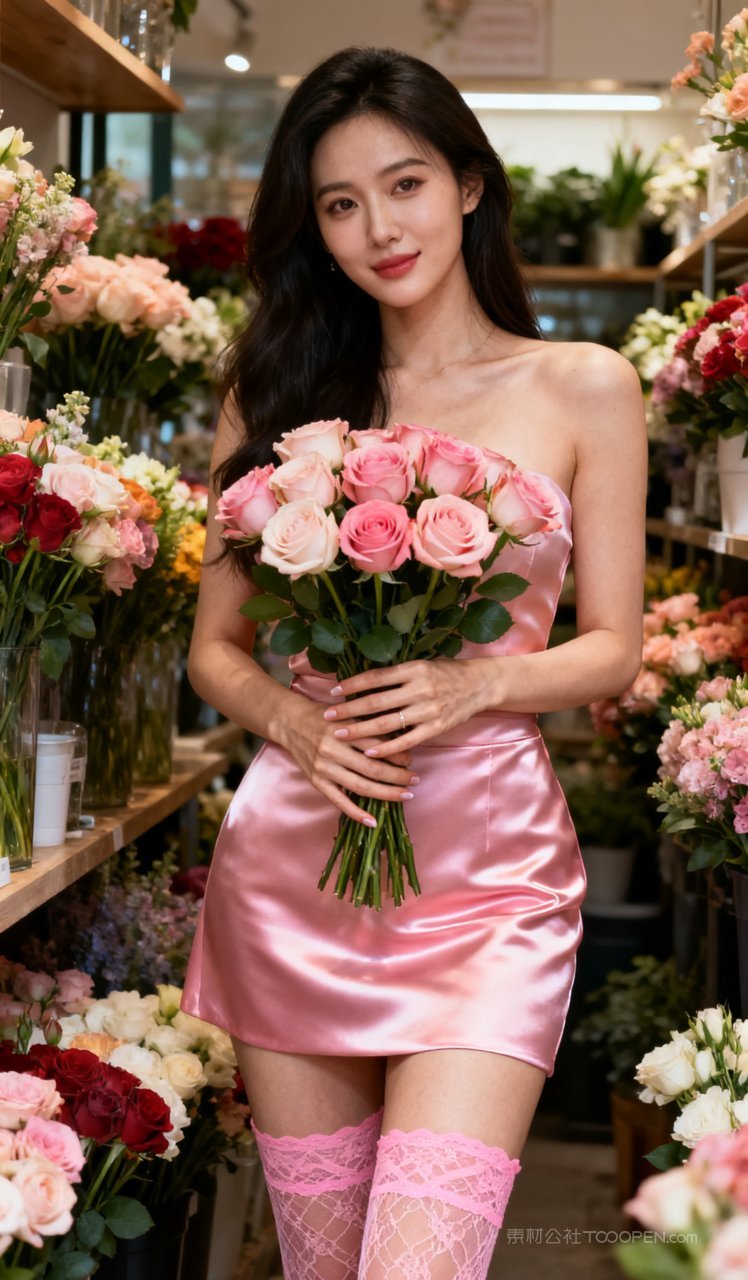 长腿气质性感美女时尚短裙丝袜