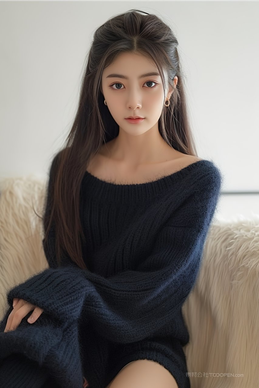 服装美妆活力摄影优美美女女性时尚潮流少女装扮年轻