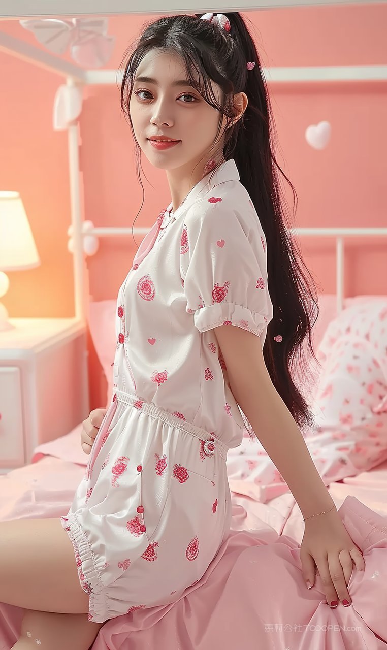 青年护肤美女清纯女性美白时尚彩妆个性