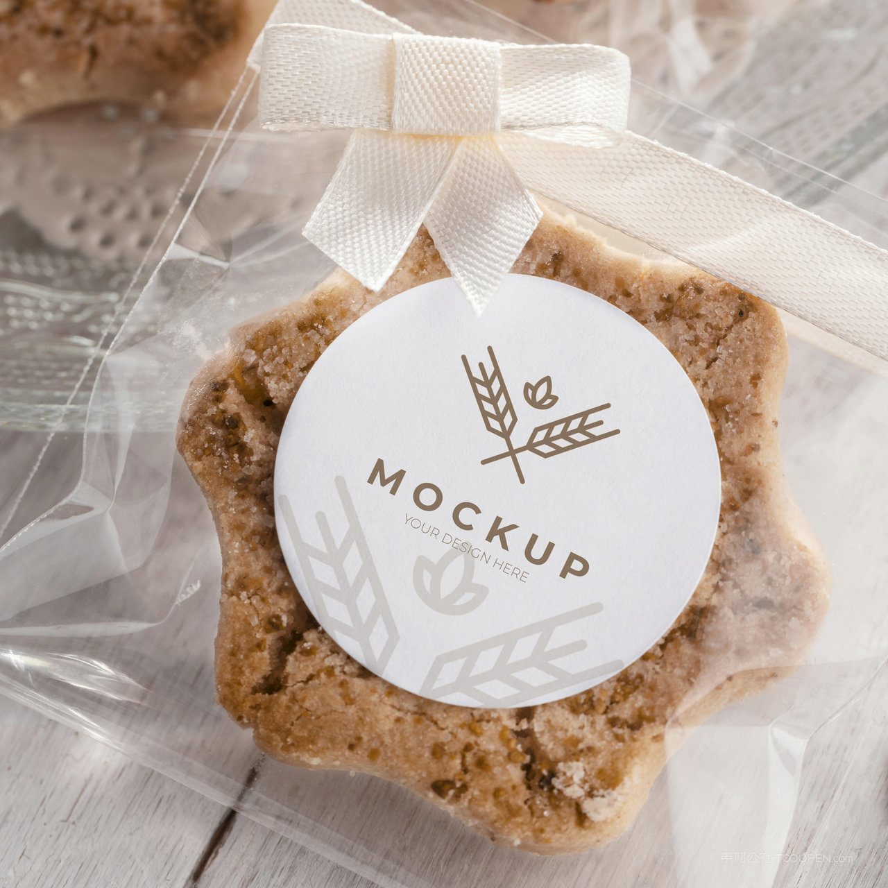 食品包装透明食品包装袋贴图样机