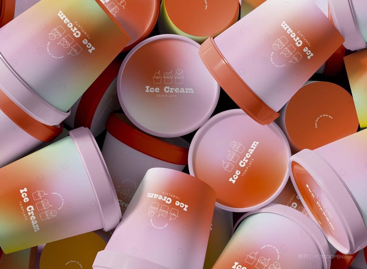 【1927期】冰淇淋包装桶样机 (12)