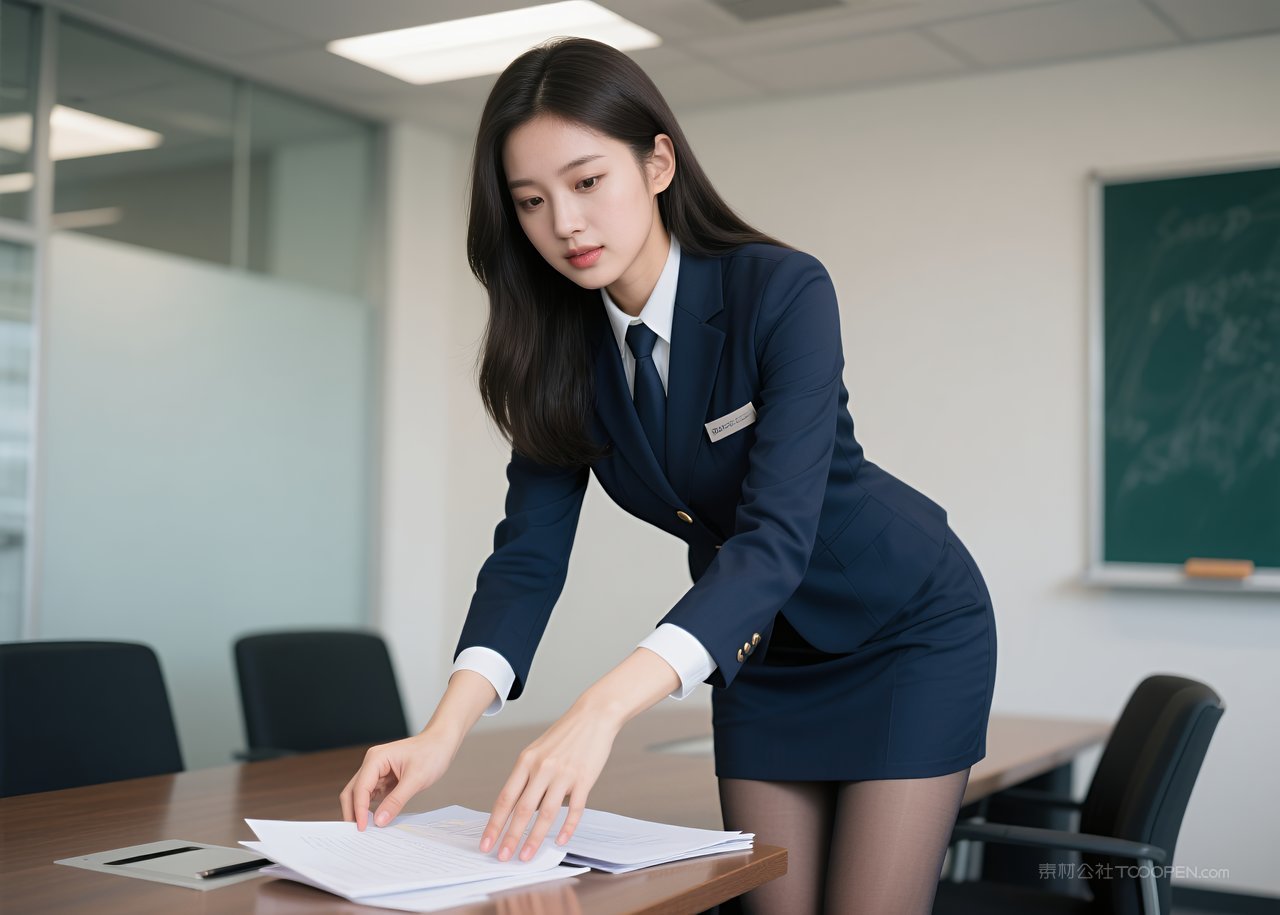 女性性感美腿写真职业丝袜美女模特短裙