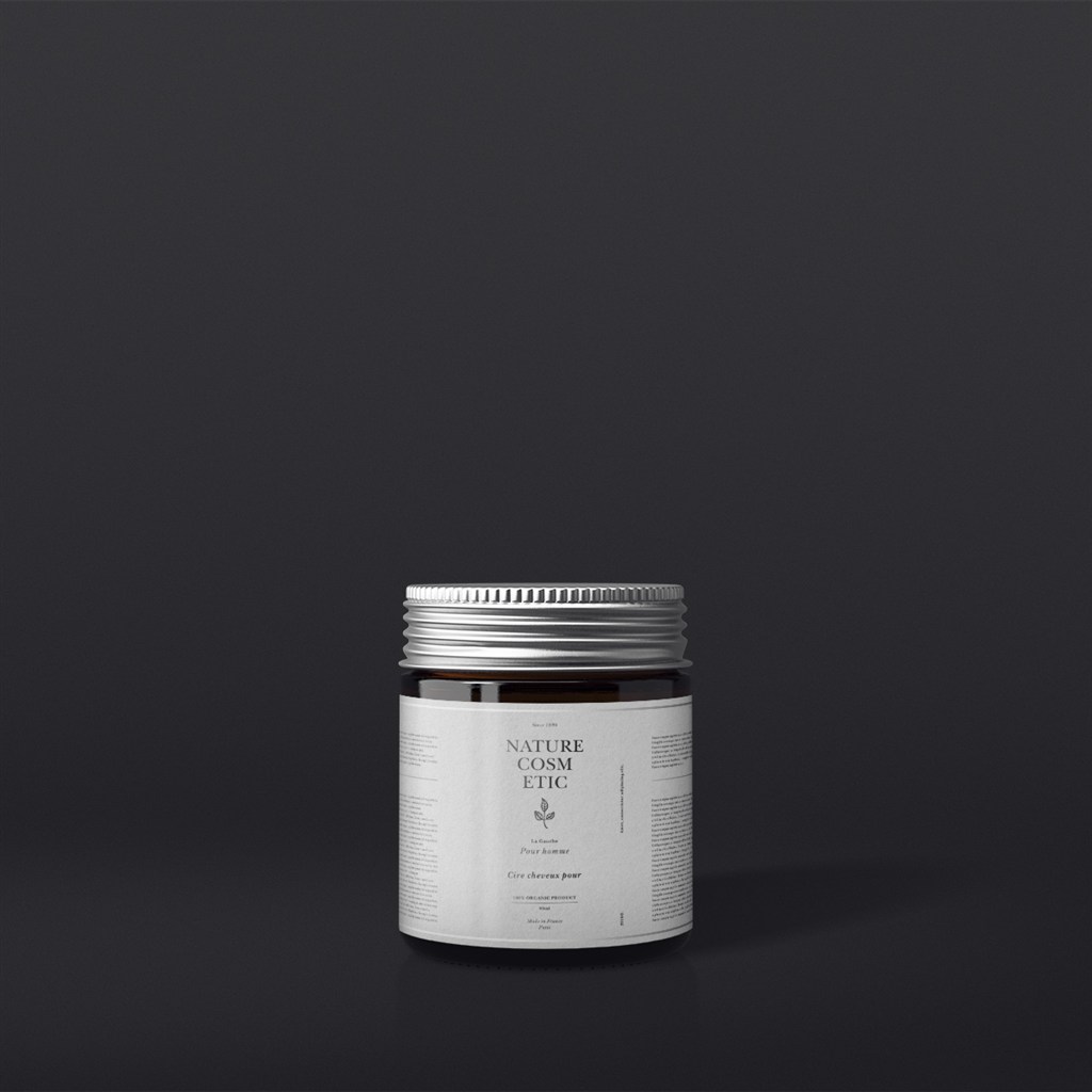 化妆品包装玻璃瓶样机贴图模板