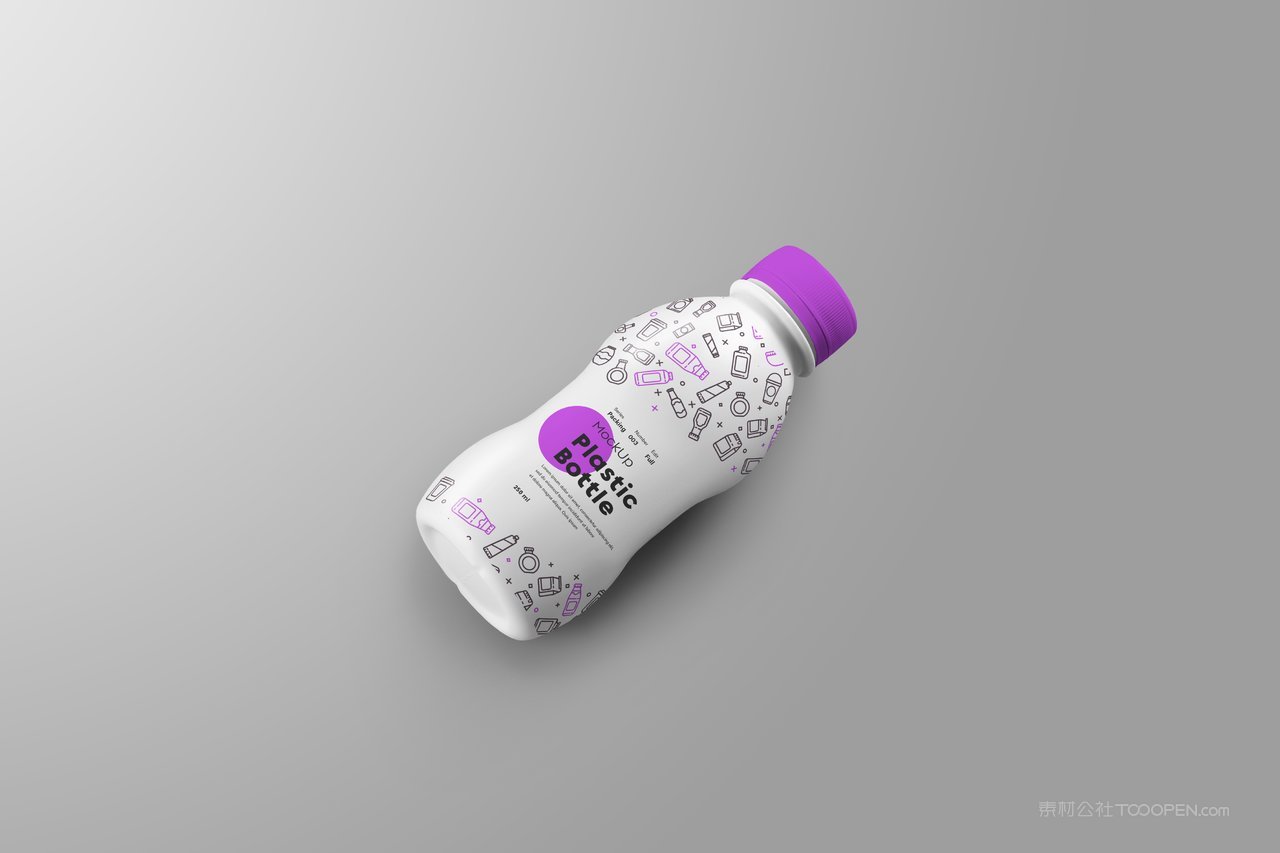 牛奶饮料瓶包装样机