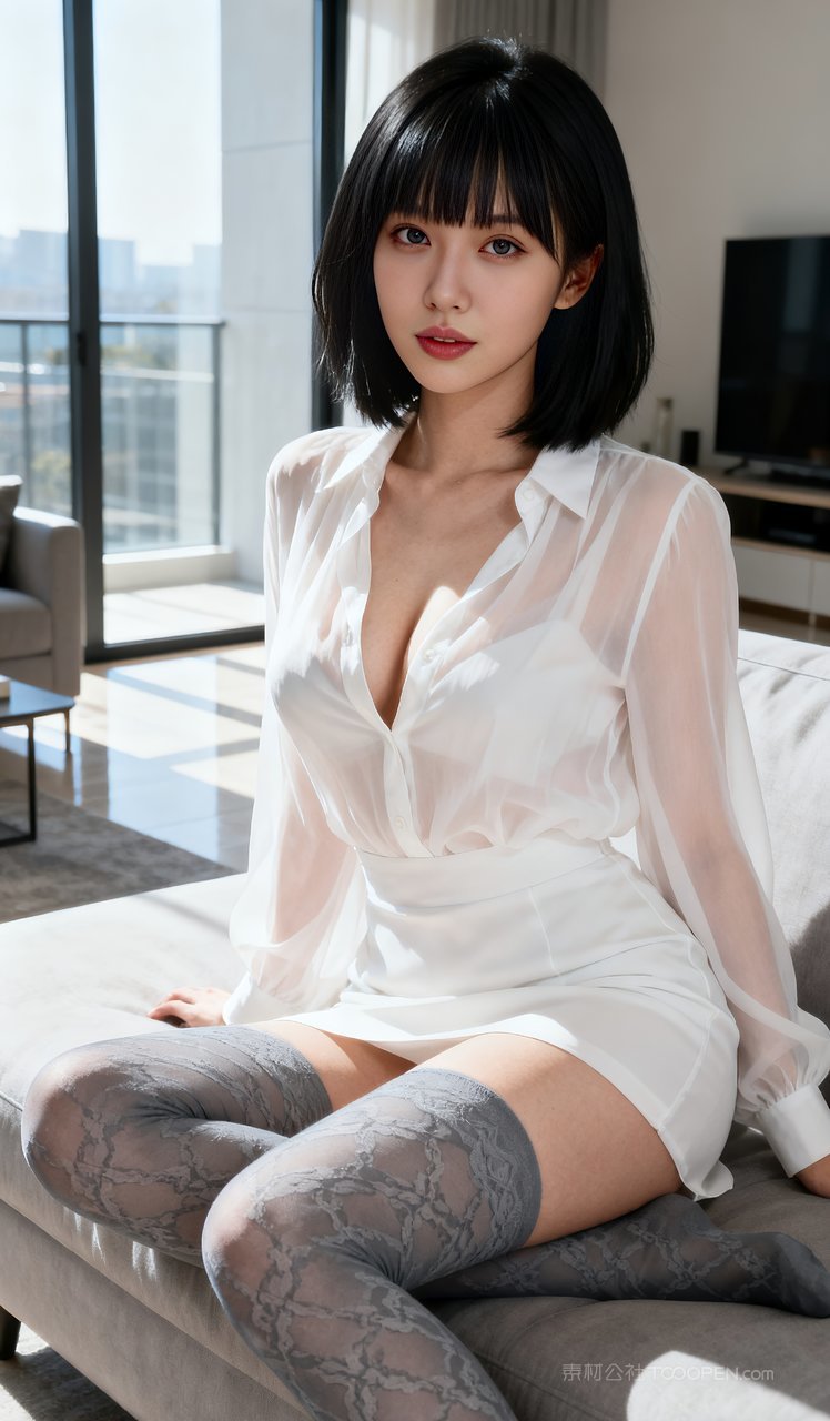 气质时尚丝袜美女美腿短裙性感