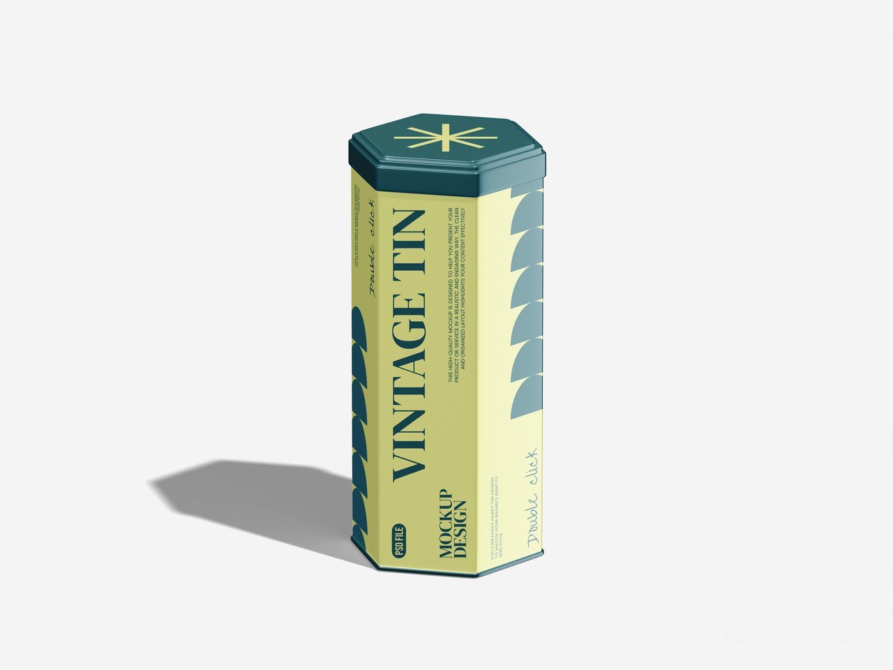 复古锡罐子样机