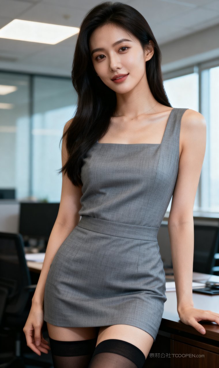 性感长腿女性短裙丝袜美女苗条写真