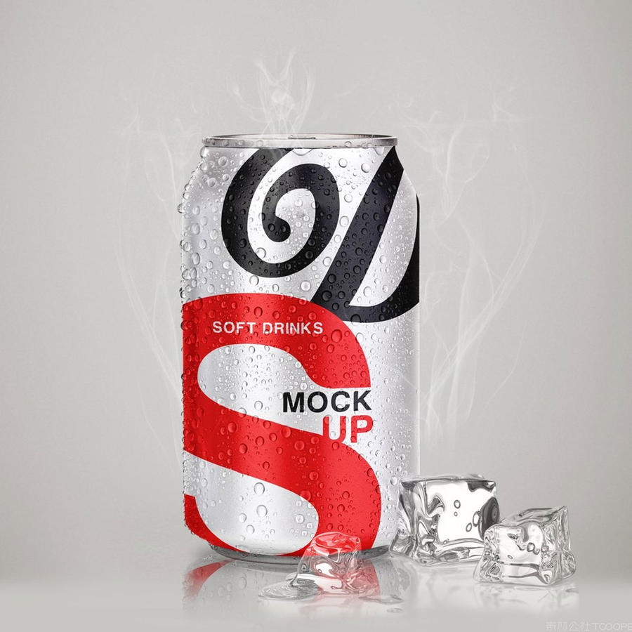 饮料易拉罐样机psd素材