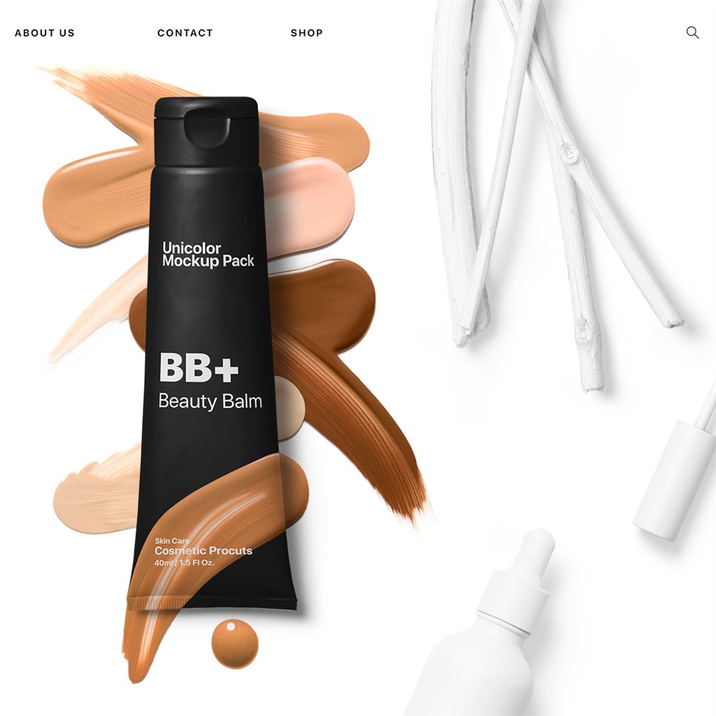 创意粉底液BB霜包装设计样机
