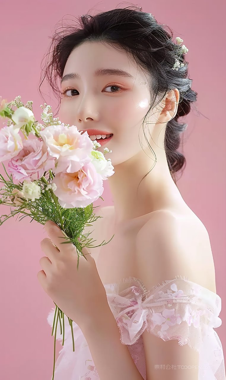 个性青年护肤时尚清纯美女女性美白