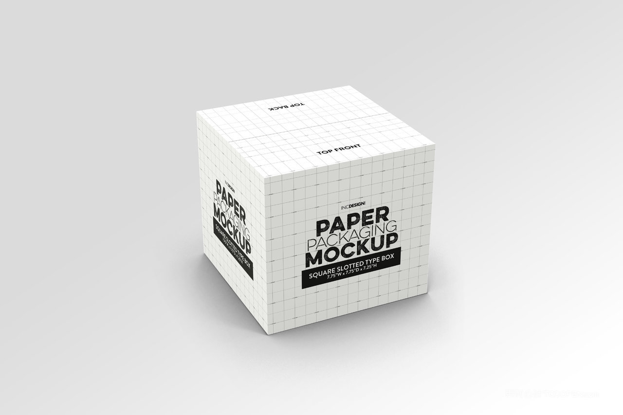 正方形盒包装样机