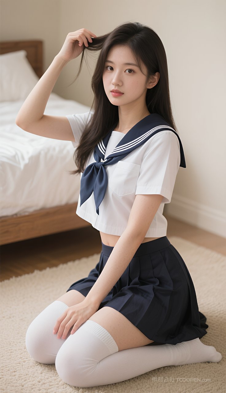 模特丝袜美腿短裙美女长腿制服