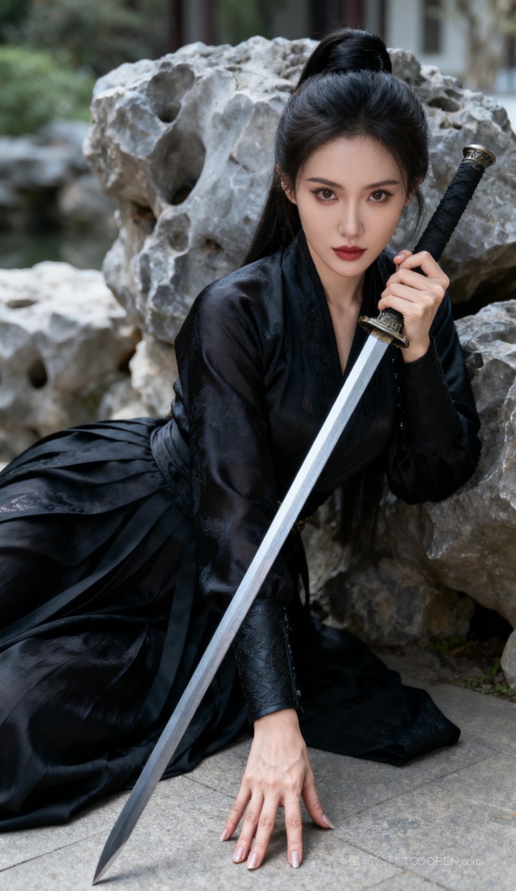 妩媚大胸美艳性感少女美女古风汉服