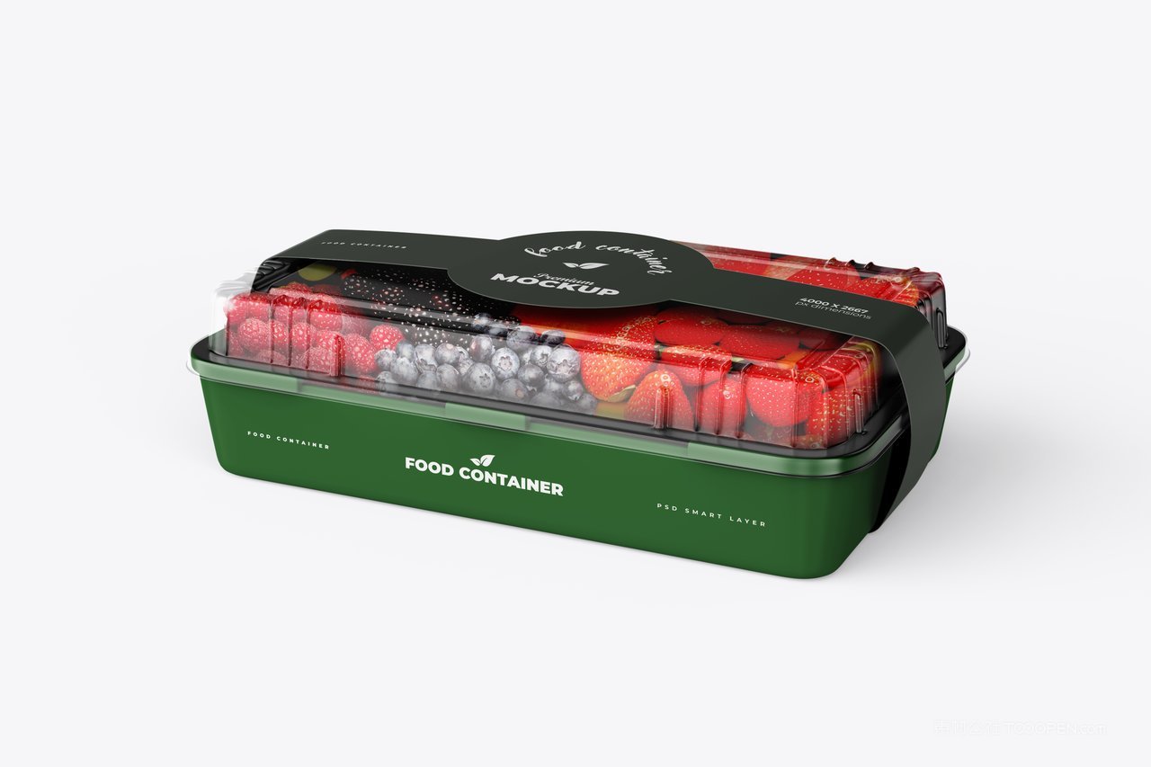 透明食品容器盒样机