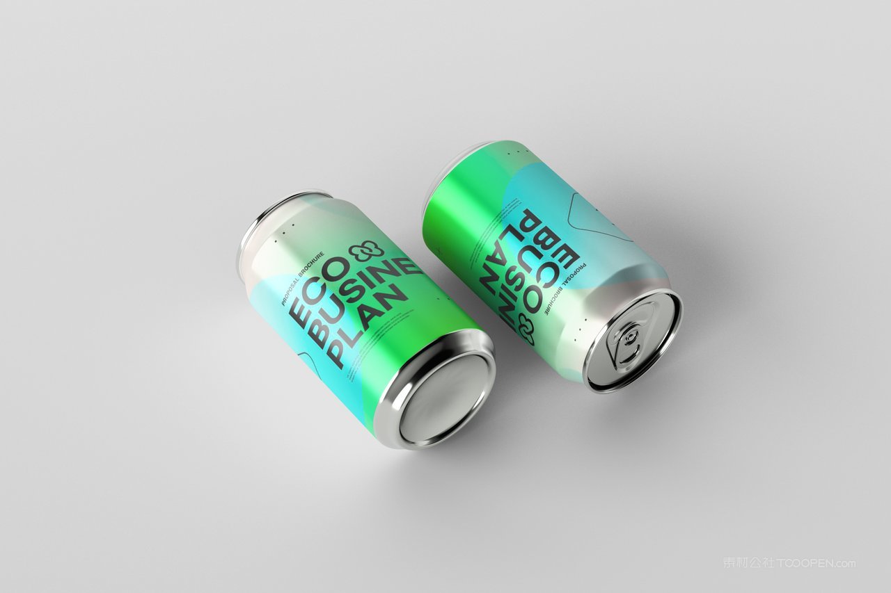 酒瓶饮料易拉罐样机素材