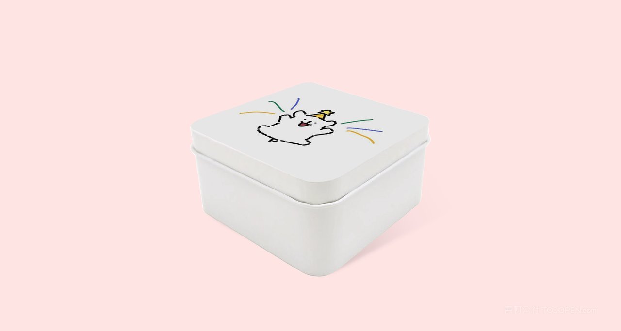 【2200期】白色方形铁盒样机 (1)