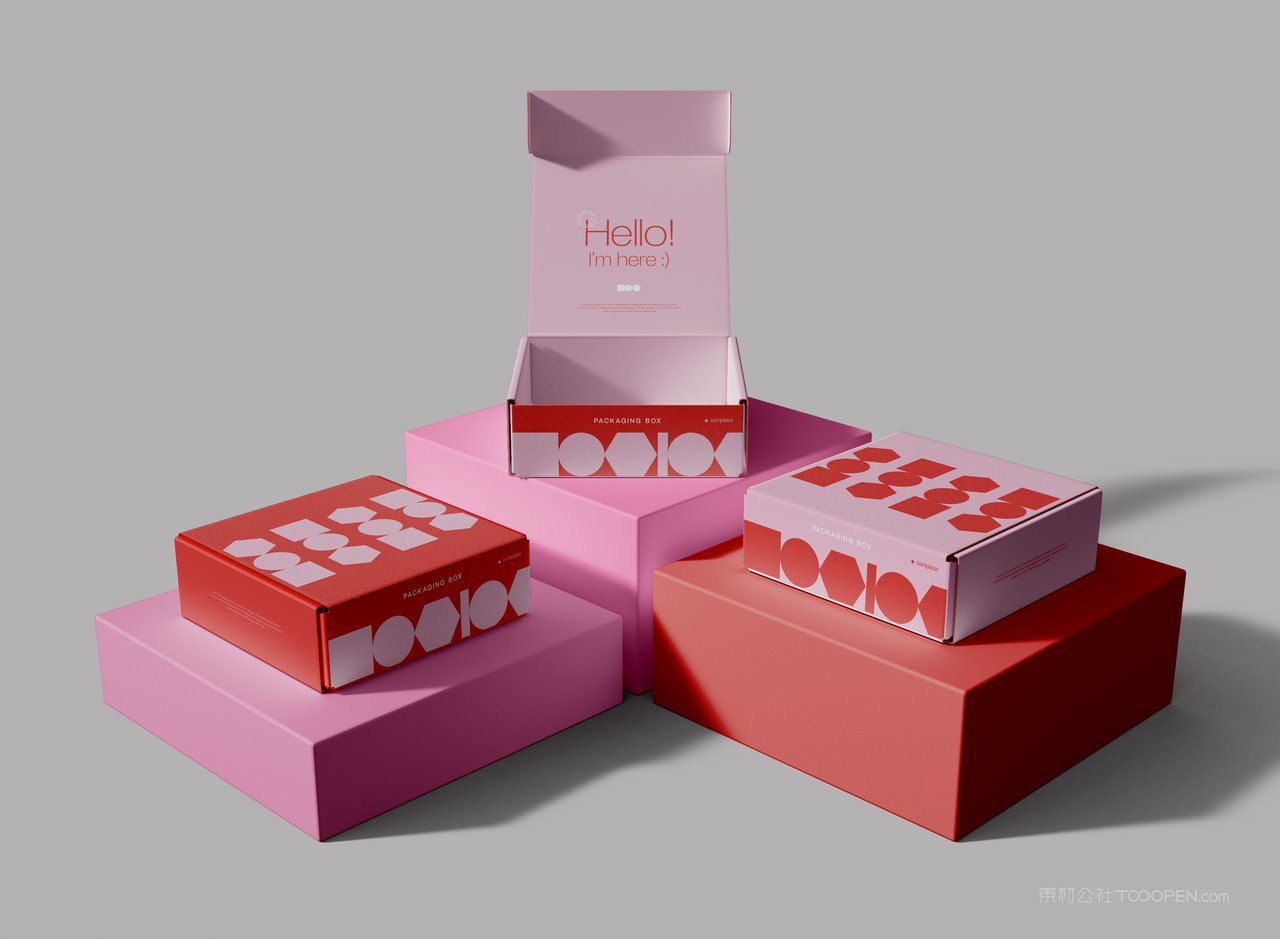 纸板箱包装样机