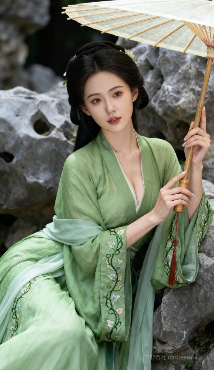 写真女性汉服美女美艳古风丰腴性感