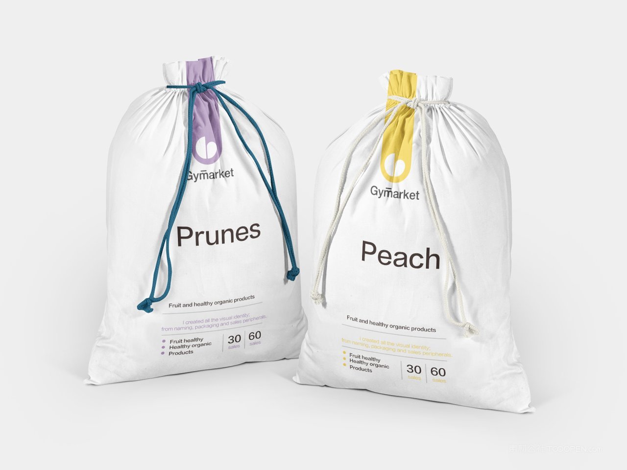 食品塑料包装样机psd模板