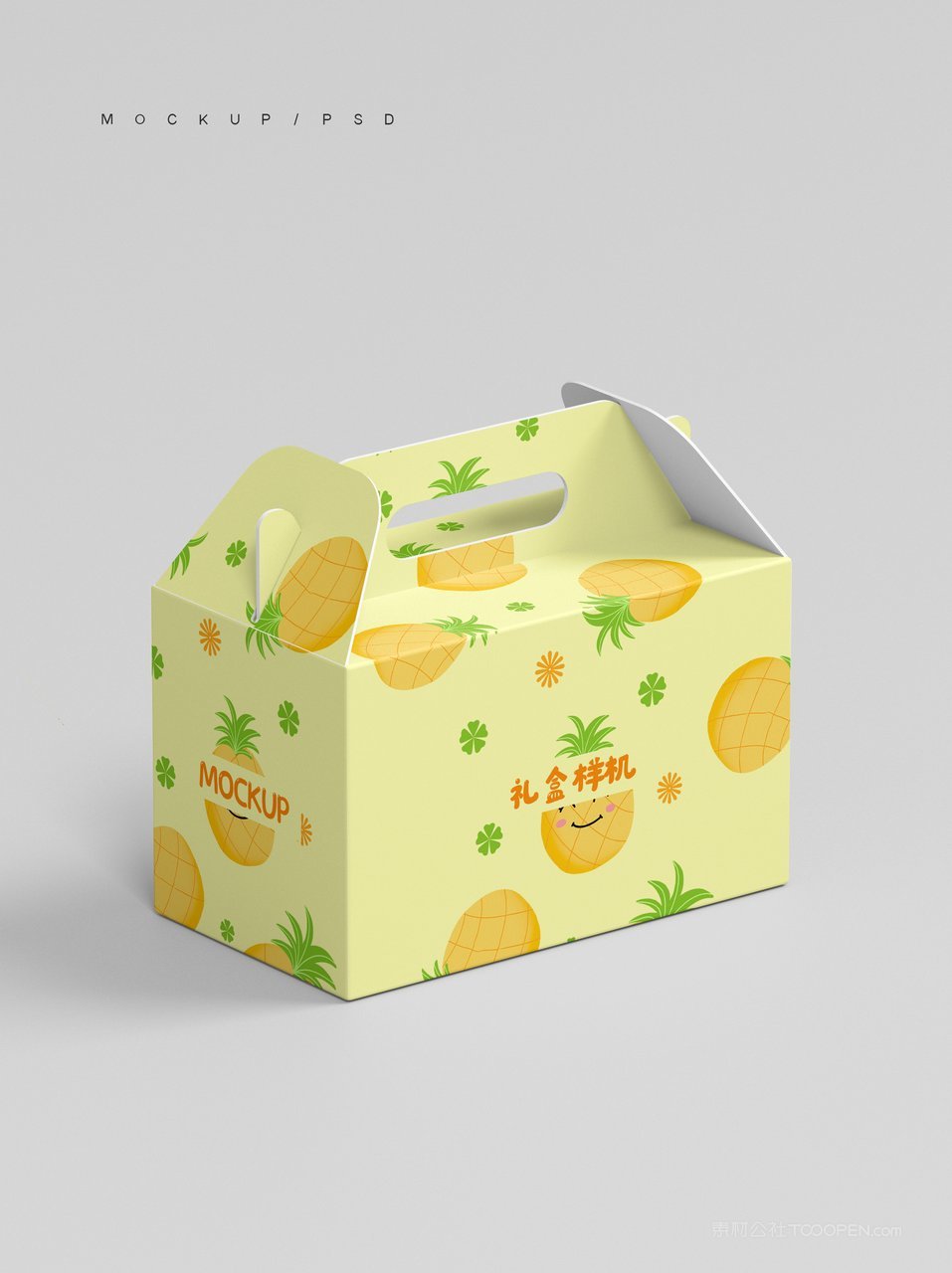 手提礼盒包装样机素材
