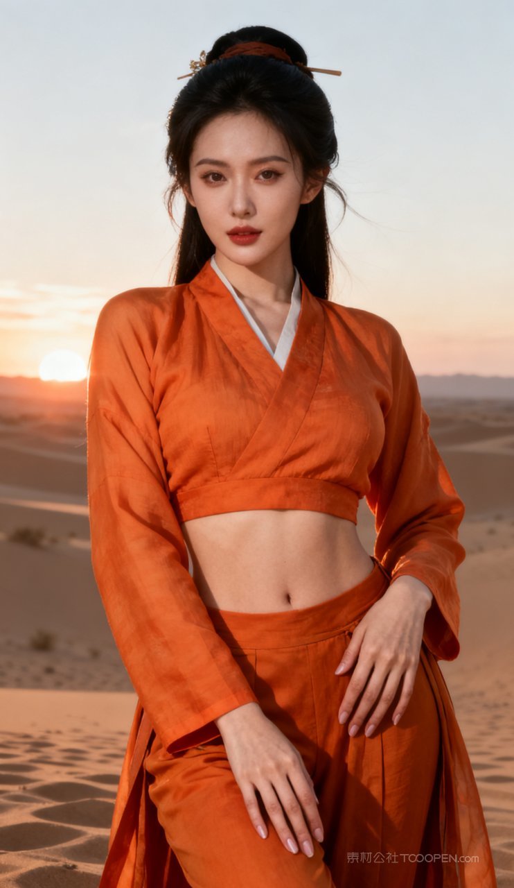 性感女性汉服美艳美女古风写真丰腴