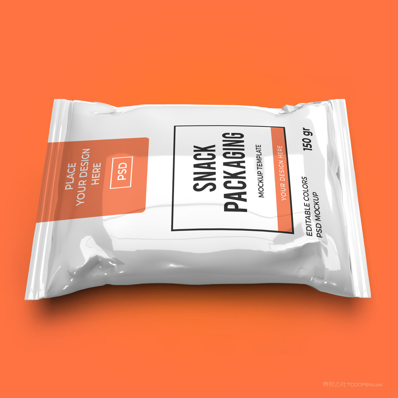 真空包装薯片包装贴图样机