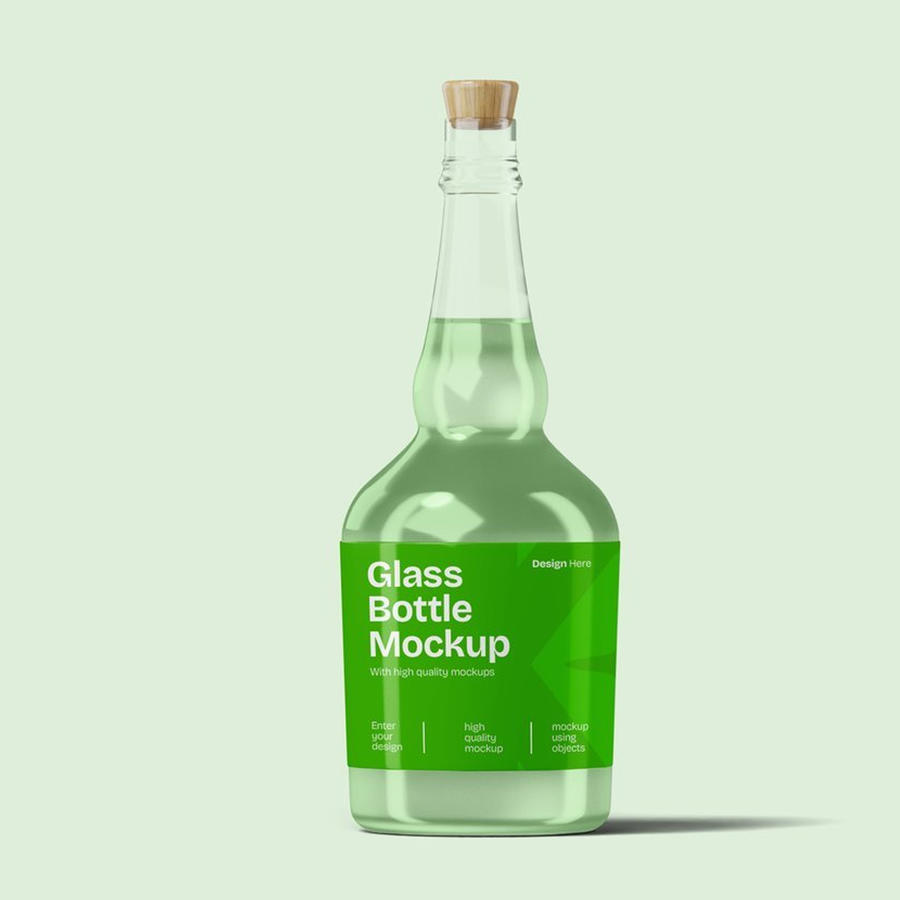 玻璃瓶酒瓶样机