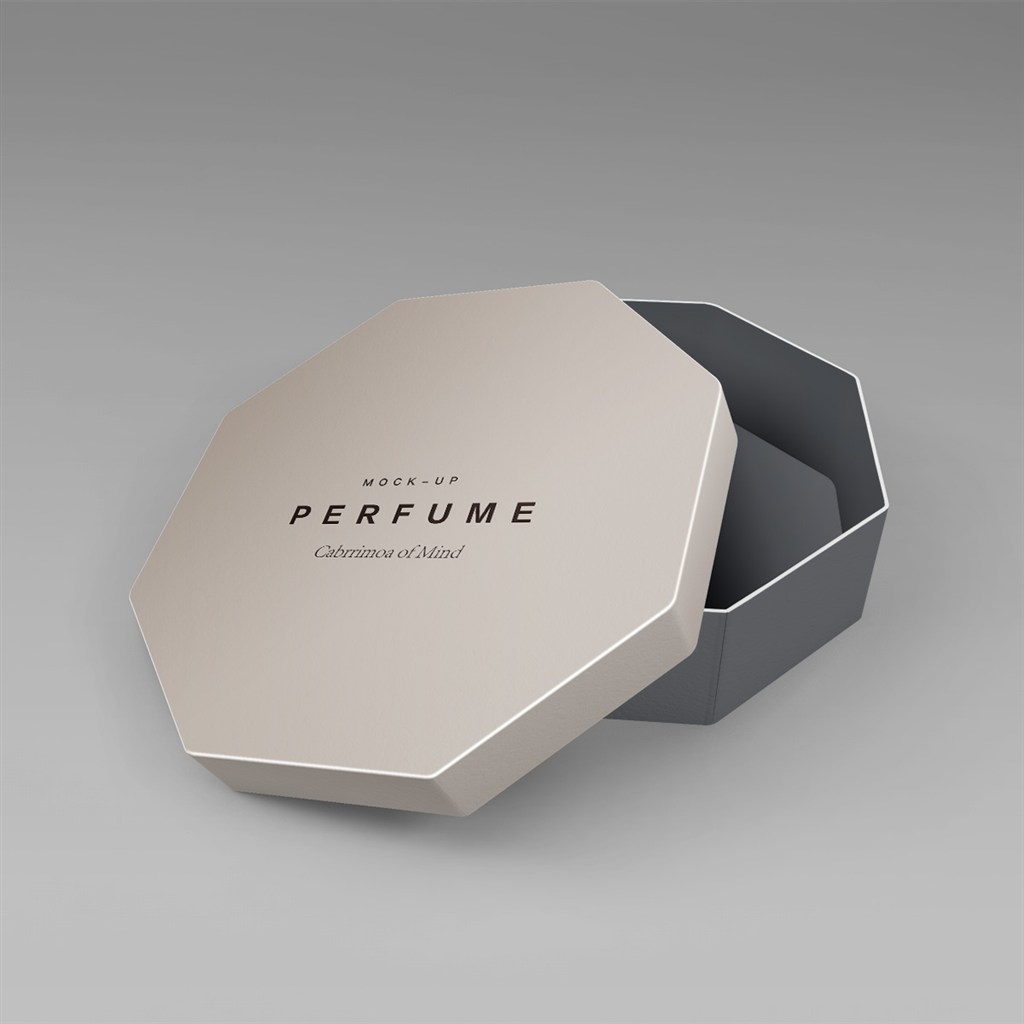 奢侈品珠宝首饰八边形包装盒样机