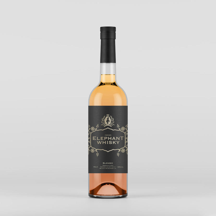 红酒香槟酒酒瓶模型标贴样机