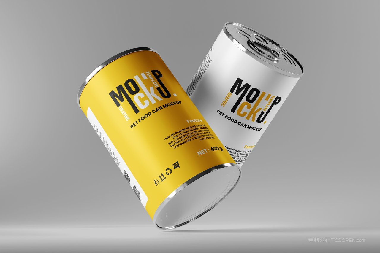 宠物食品罐样机