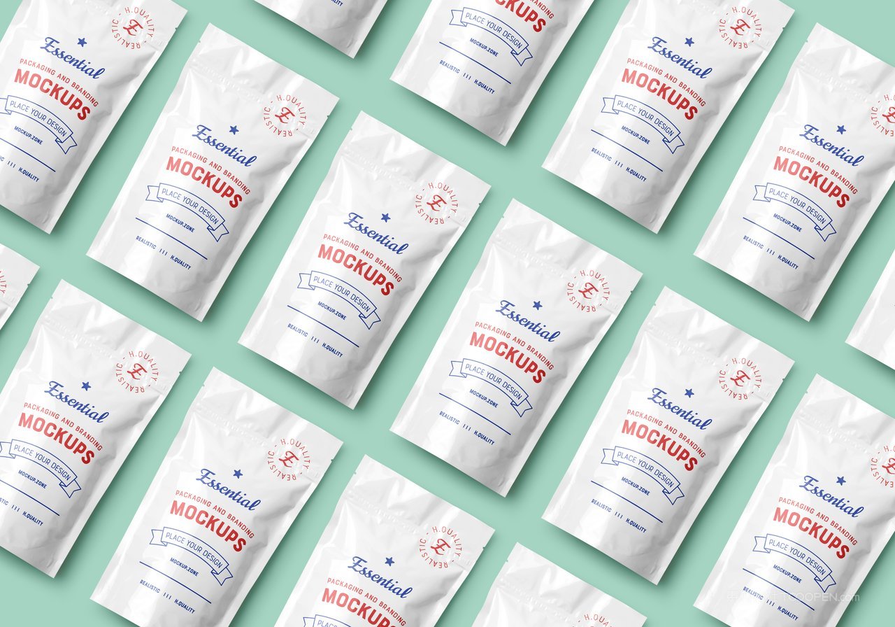 食品小吃塑料包装样机