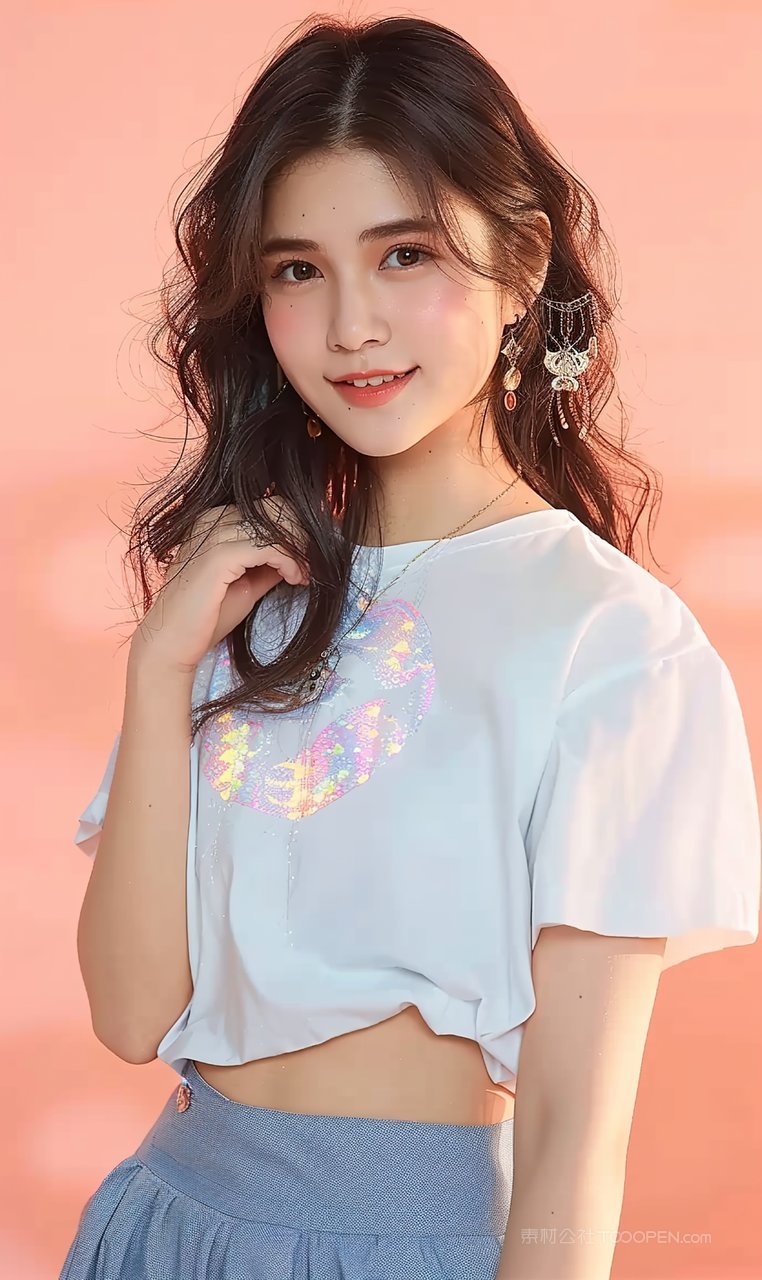 美女青年女性清纯美白时尚彩妆护肤个性