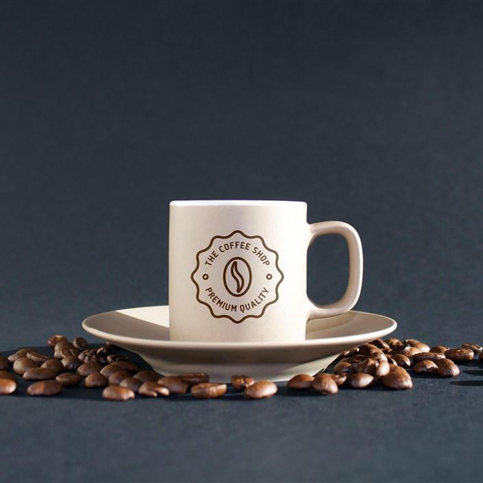 咖啡包装样机模版