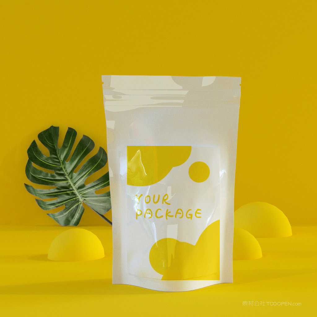 休闲食品食品密封包装袋贴图样机